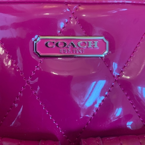 Collectors Raspberry Coach Purse - Picture 2 of 4